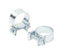 5 abrazaderas de manguera de acero al carbono for renovación del hogar - Abrazaderas de tubo ajustables for la fijación de tuberías de agua y CPU - Sujetadores metálicos duraderos(10mm-12mm)