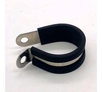 5 abrazaderas P de acero inoxidable 304 con revestimiento de goma: abrazaderas resistentes for mangueras, for montaje de cables y aplicaciones de conectores.(18mm)