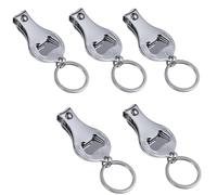 5 abrebotellas, cortaúñas, 3 en 1, multifuncional, repuesto para uñas de los pies, abrebotellas de pedicura con llavero, cortador de uñas, abridor de botellas, herramienta de belleza