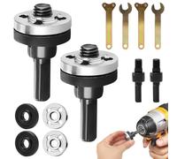 5 accesorios para amoladora angular, 6 mm y 10 mm, adaptador de mandril, amoladora angular, barra de conexión, herramienta de conversión para disco de corte, rueda pulidora, soporte de metales