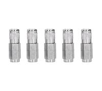 5 acopladores de pistola de engrase NPT de 1/8 pulgadas, pistola de engrase estándar de bloqueo rápido, boquilla plana, acoplador de engrase de boquilla plana, punta utilizada en aceite lubricante para rodamientos en varias partes de la operación del equipo