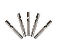 5 adaptadores de broca hexagonal de 6,35 mm a 4 mm para destornillador eléctrico, soporte magnético de inserción de 1/4 pulgadas, convertidor de enchufe de acero al cromo vanadio