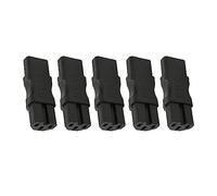 5 Adaptadores de Enchufe de Alimentación IEC320 C13 a C15, Repuesto de Conector Convertidor Estándar de Cobre para Fuentes de Alimentación de Chasis PDU, Adaptadores de