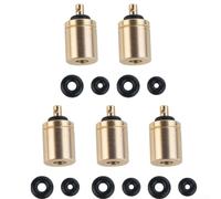 5 adaptadores de repuesto de gas para estufas de camping, diseñados para cilindros de estufa y tanques de recipiente de butano, material de latón que garantiza una conexión segura