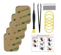 5 adhesivos de pantalla precortados compatibles con Apple Watch Series 7/8/9 de 1.77 pulgadas, impermeable, reemplazo de adhesivo de marco, con herramientas, instrucciones (idioma español no