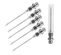 5 Agujas de Inyector de Grasa, Boquilla de Aguja para Grasa de Rodamiento Mini, Aguja de Grasa Portátil y Desmontable para Rótulas Aguja, Boquilla de Aire Herramienta de Inyección de Grasa