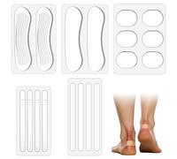 5 almohadillas antideslizantes de silicona para zapatos, pegatinas de reposapiés para tacones altos, sandalias y zapatillas deportivas, universales, para hombre y mujer, fácil de instalar