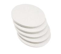 5 almohadillas de pulido de fieltro de lana de 125 mm x 8 mm (L*D) para pulir vidrio, plástico, metal, mármol, estropajos para pulir bañera, pulidor orbital