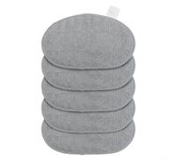 5 almohadillas de repuesto para fregona Leifheit para limpiador de vapor, escoba, escoba, cubierta de limpiaparabrisas 11911, fundas de microfibra lavables a máquina