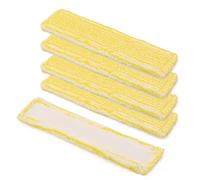 5 almohadillas de repuesto para limpiacristales Karcher, de microfibra de repuesto amarilla para aspiradora de ventanas Karcher, para Karcher WV2 WV5 WV6 Plus Premium