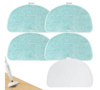 5 almohadillas de repuesto para limpiador a vapor Leifheit CleanTenso Power 2.0, 32 x 19,5 cm, microfibra para todos los suelos, repuesto con parte inferior de velcro, fundas de repuesto lavables