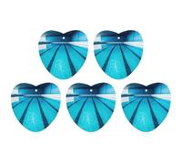 5 ambientadores para coche colgantes con fragancia, tarjetas aromáticas, pastillas para el espejo retrovisor, ambientadores azules para coche con aroma a caca de piscina, para interior de coche, dor