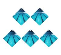 5 ambientadores para coche colgantes con fragancia, tarjetas aromáticas, pastillas para el espejo retrovisor, ambientadores azules para coche con aroma a caca de piscina, para interior de coche, dor