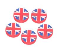 5 amortiguadores de vibración de raqueta de tenis con bandera nacional, amortiguadores de golpes para raqueta, fácil de instalar, accesorios de tenis duraderos para un juego mejorado