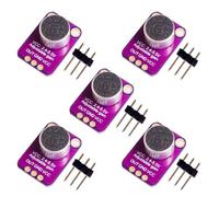 5 amplificadores de micrófono Electret GY-MAX4466 con control de ganancia ajustable para Arduino (5 unidades)