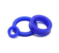 5 anillos de sello hidráulico de eje radial tipo UN, diámetro interior de 8-19 mm, sello de aceite de copa en U de un solo labio de PU para eje de pistón y vástago de pistón