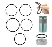 5 anillos de tapa de goma de repuesto, sello de tapa de silicona de repuesto para Contigo Snapseal, compatible con tazas de viaje de 16 onzas y 20 onzas, tapas de sellado de juntas, tazas de café
