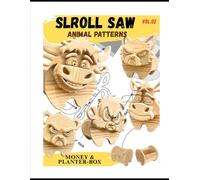 5 Animal Scroll Saw patterns: Money bank & Planter: Vol.2
