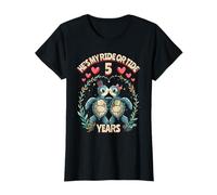 5 Años Pareja Aniversario Tortugas Marinas Él Es Mi Paseo O Marea Camiseta