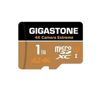 【5 Años Recuperación de Datos Gratis】 GIGASTONE 1 TB Tarjetas Micro SD, Camera Extreme MAX, hasta 100/90MB/s, MicroSDXC para Gopro, dji, Dron, Insta360, 4K Video, A2 V30 U3 C10 con Adaptador