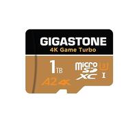 [5 Años Recuperación de Datos Gratis]GIGASTONE 1TB Tarjeta Micro SD, 4K Game Turbo, UHS-I U3 A2 C10 Nintendo-Switch 1, GoPro, DJI, Compatible con Video 4K UHD de 160/130 MB/s