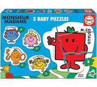 5 Baby Puzzles Monsieur Madame - EDUCA