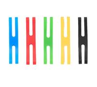 5 bandas coloridas de silicona, bandas elásticas de goma de silicona para libros y bolsas, bandas elásticas de encuadernación