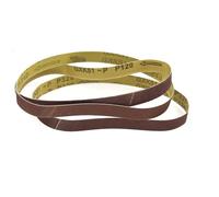 5 bandas de lijado para lijadora de banda P40 - P800 Mini 457 * 13 mm / 330 * 10 mm / 520 * 20 m