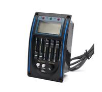5 Bandas Pastilla De Guitarra Acústica EQ Preamplificador LCD Sintonizador Pastilla Piezoeléctrica Sistema Ecualizador Color Azul (Color : 5 Bands)