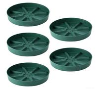 5 bandejas para macetas de jardín de 22,7 x 3,2 cm, diseño de ranura