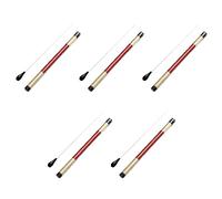 5 bastones de director musical, con mango de imitación para orquesta, bastones de música (negro)