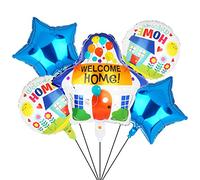 5 Bienvenida a Casa Foil Helio Globos Welcome Home Ballon Bienvenido a Casa Bebés Fiesta Para Fiestas de Inauguración de la Casa Bodas Nacimientos Decoración