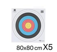 5 Blancos Tiro al arco 80x80 AVALON Talla única