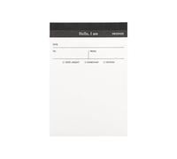 5 blocs de notas rasgables de 85 x 125 mm, 50 hojas/bloc de notas para oficinas, reuniones y horarios diarios, registro de pegamento