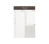5 blocs de notas rasgables de 85 x 125 mm, 50 hojas/bloc de notas para oficinas, reuniones y horarios diarios, registro de pegamento