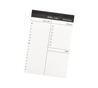 5 blocs de notas rasgables de 85 x 125 mm, 50 hojas/bloc de notas para oficinas, reuniones y horarios diarios, registro de pegamento