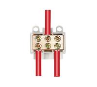 5 bloques de terminales de derivación de cable, conector de alta potencia, conexión de clip, conector de cobre rápido(ZK-316/2.5-16 square lines)