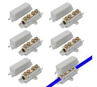 5 bloques de terminales, regleta de sujeción, conector de paso, terminales de derivación, conector de cable de alto rendimiento, regleta de terminales de 1000 V, 100 A, adecuado para cables de 2,5