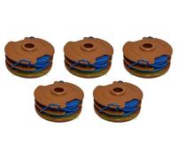 5 bobinas de hilo compatibles con Qualcast GT 25 30 GGT 350A1 3503 450A1 4001 WA0008