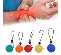 5 bolas de agarre para ejercicios de apretón para la mano, dedo, muñeca, entrenamiento, ejercicio, agarre, ejercicio, gel deportivo, bola para apretar, para entrenamiento de los músculos de la muñeca