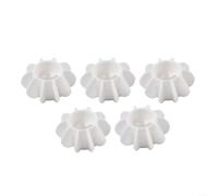5 bolas de silicona para lavandería perfectas para arrugas durante los procesos de lavado (blanco)