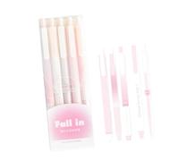 5 bolígrafos elegantes a base de agua, secado rápido, diseño que no mancha para el trabajo, estudio, modernos lápices para tomar notas