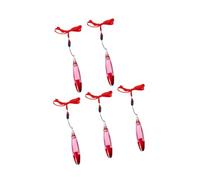 5 bolígrafos multifunción coloridos con luz LED integrada y cordón portátil para oficina, estudio, eficiencia, bolígrafo con cuerda