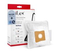 5 Bolsas Aspirador Nilfisk Compatibles con Aspiradora Nilfisk One, Compact, Coupé, Go | 1 Filtro de Corte Incluido