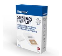 5 Bolsas Aspiradoras Nilfisk One + Pre-filtro - Recambio Original - (78602600)
