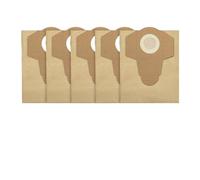 5 Bolsas De 20 L For Aspiradoras En Seco Y Húmedo Einhell BT-VC1250S, TC-VC 18/20 Li, S-Solo Y BT-VC 1250S/1250. Bolsas De Papel For Recolección De Polvo.