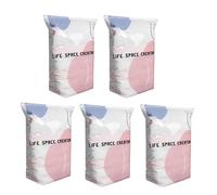 5 bolsas de almacenamiento al vacío sin bomba, presiona y sella, no necesita bomba, ahorra un 80% de espacio, mantiene la ropa seca y libre de polvo, L