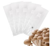 5 bolsas de cultivo de hongos, bolsas de engendro de autoclave, bolsa de crecimiento de grano esterilizado con puerto de inyección autocurable para tu hongo de grano, 100 x 350 mm (se expande 180 x