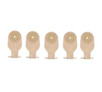5 bolsas de ostomía drenables, cortadas a medida de 20-60 mm, bolsas de ileostomía para colostomía, bolsas de cuidado de estoma hidrocoloide a prueba de fugas con filtro de carbono para control de