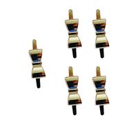 5 bolsas ligeras decorativas prácticas con lazos de metal para bolso de mano en varios colores para entusiastas de fácil instalación